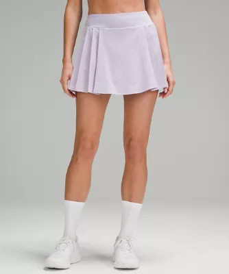 Jupe de tennis taille haute à pli latéral | lululemon FR