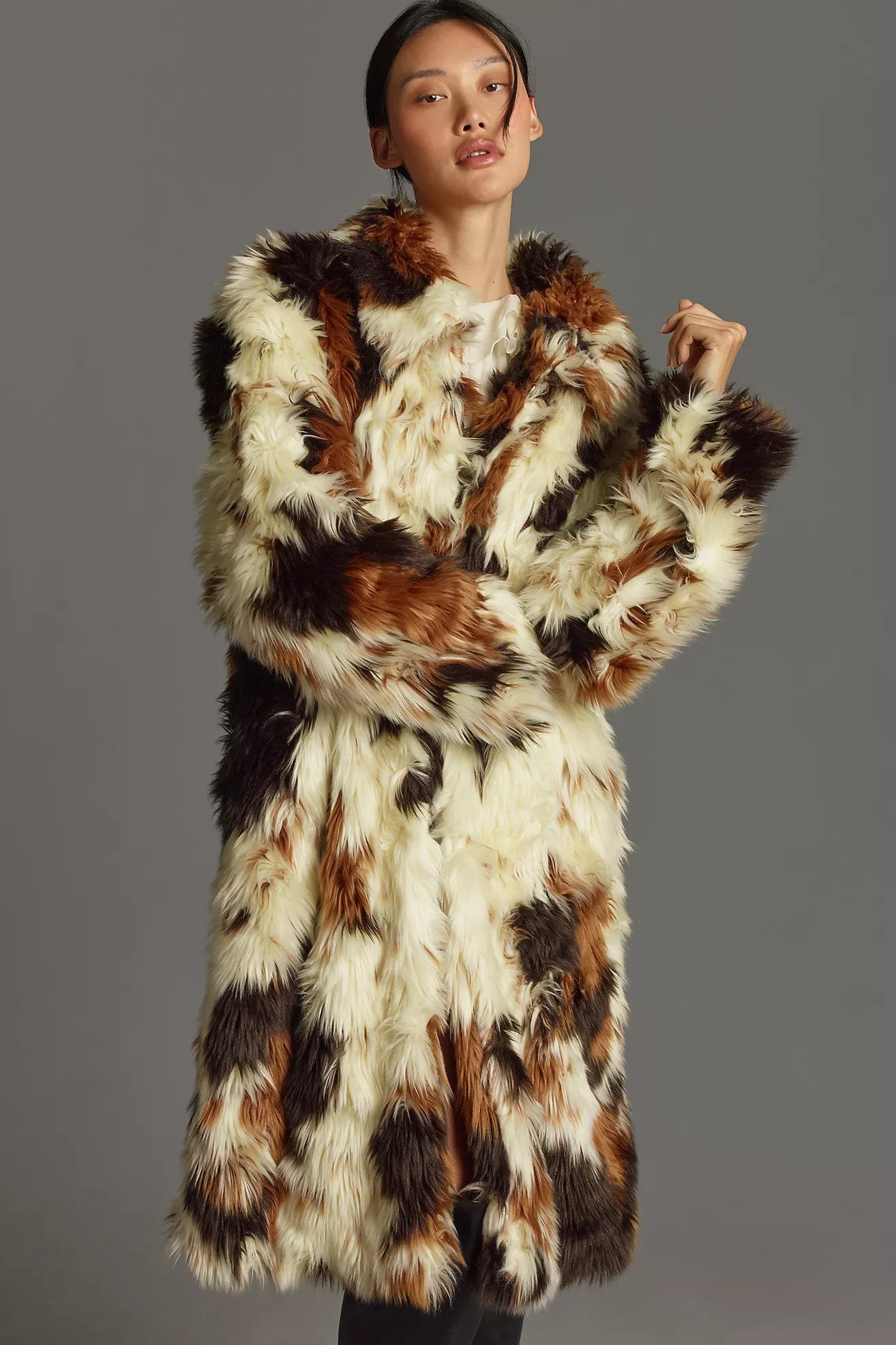 By Anthropologie Long Shaggy Coat | Anthropologie (US)