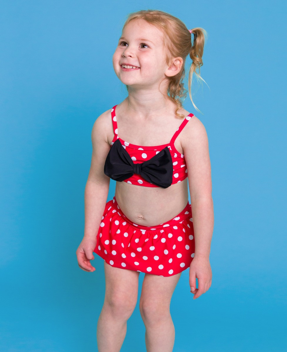 Bow Skirted Bikini | RuffleButts / RuggedButts