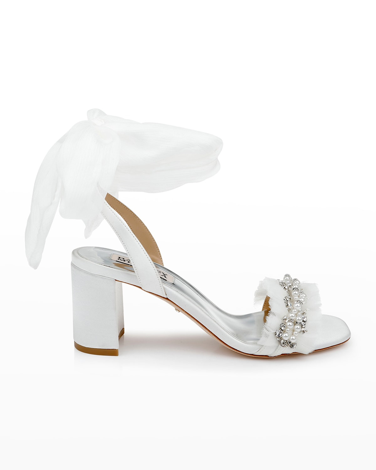 Tana Satin Ankle-Wrap Sandals | Neiman Marcus