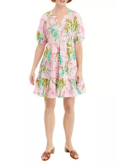 Crown & Ivy™ Women's Printed Peasant Dress | Belk