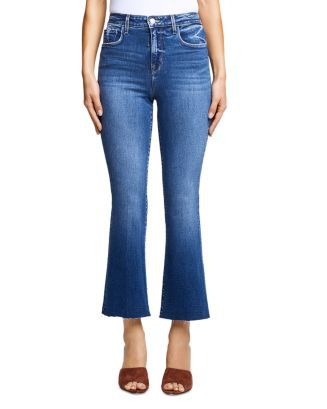 Kendra High Rise Cropped Flare Jeans in Laredo | Bloomingdale's (US)