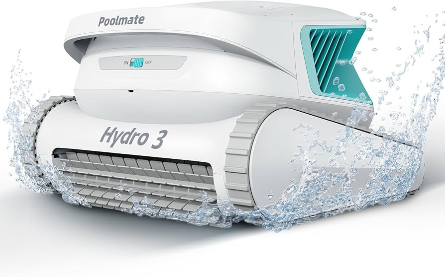 Poolmate Hydro 3 All-in-one Pool Vacuum Robot, 200mins Runtime Cordless Pool Cleaner, 2 150W Brus... | Amazon (US)