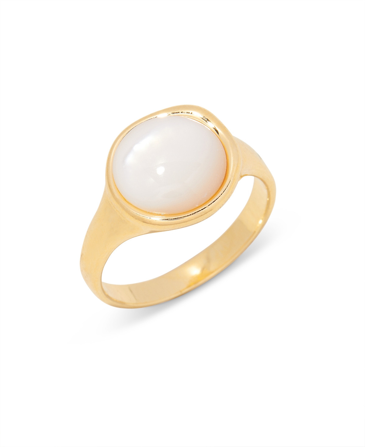brook & york 14K Gold-Plated Anna Cultured Mother of Pearl Ring - Gold | Macy's