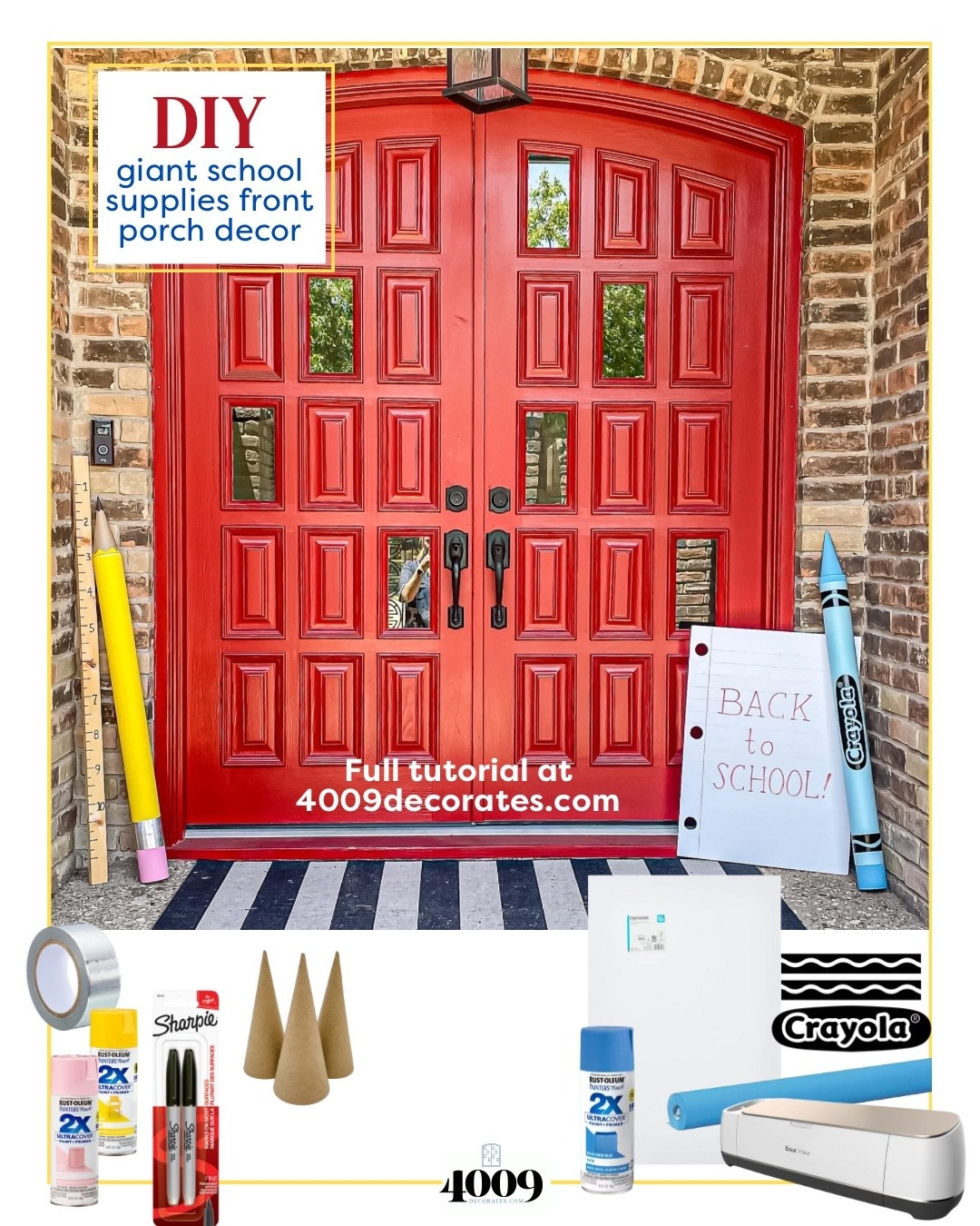 All the supplies you’ll need for making these giant back to school props.

Front porch, decor, meet the teacher, PTA, school hallways, first day of school pics

#LTKSeasonal #LTKHome #LTKFindsUnder50