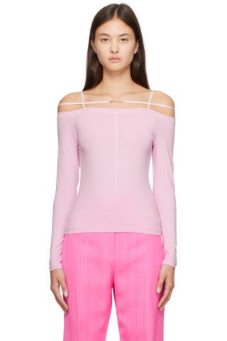 Jacquemus - Pink Le Papier 'Le T-Shirt Sierra' Long Sleeve T-Shirt | SSENSE