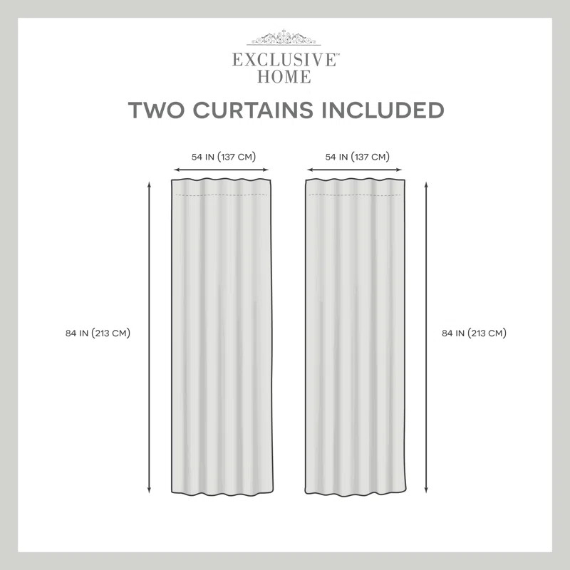 Dare Polyester Room Darkening Curtain Pair (Set of 2) | Wayfair North America
