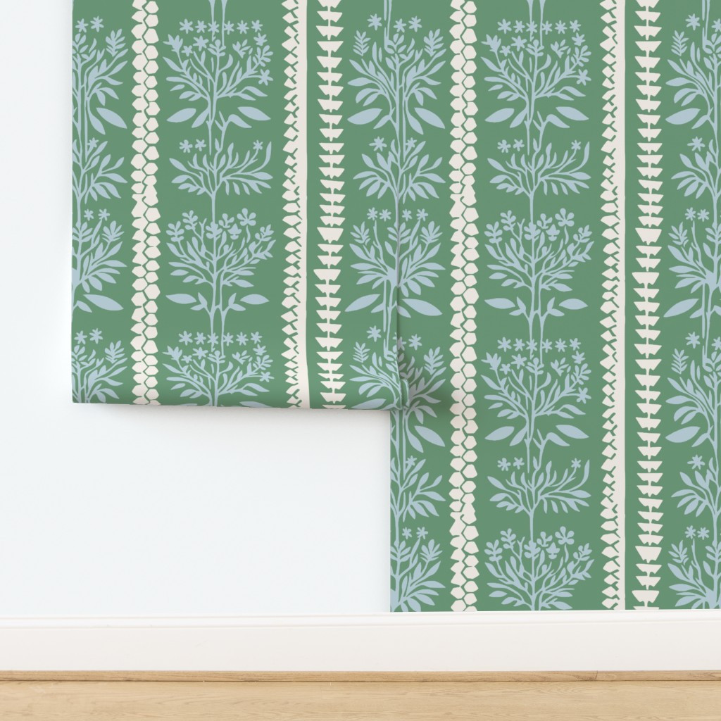 Wallpaper in MILLIE BEACH STRIPE | Spoonflower