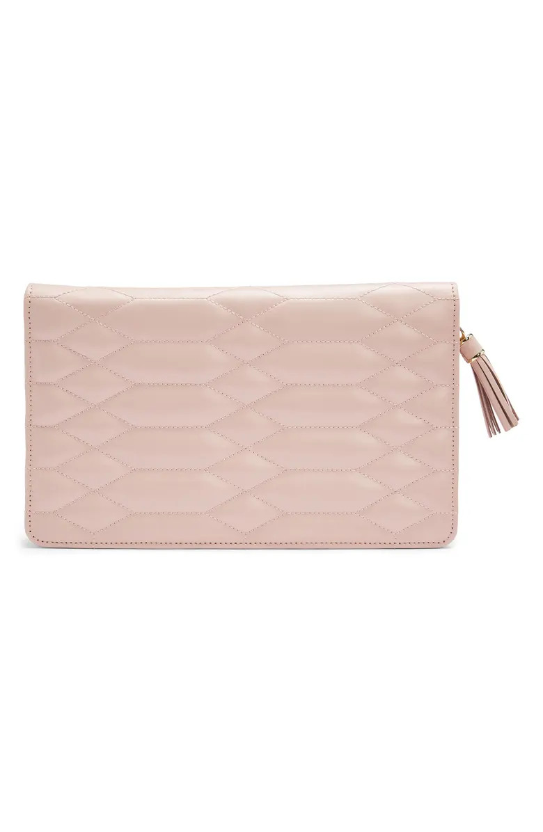 Caroline Large Leather Jewelry Travel Case | Nordstrom