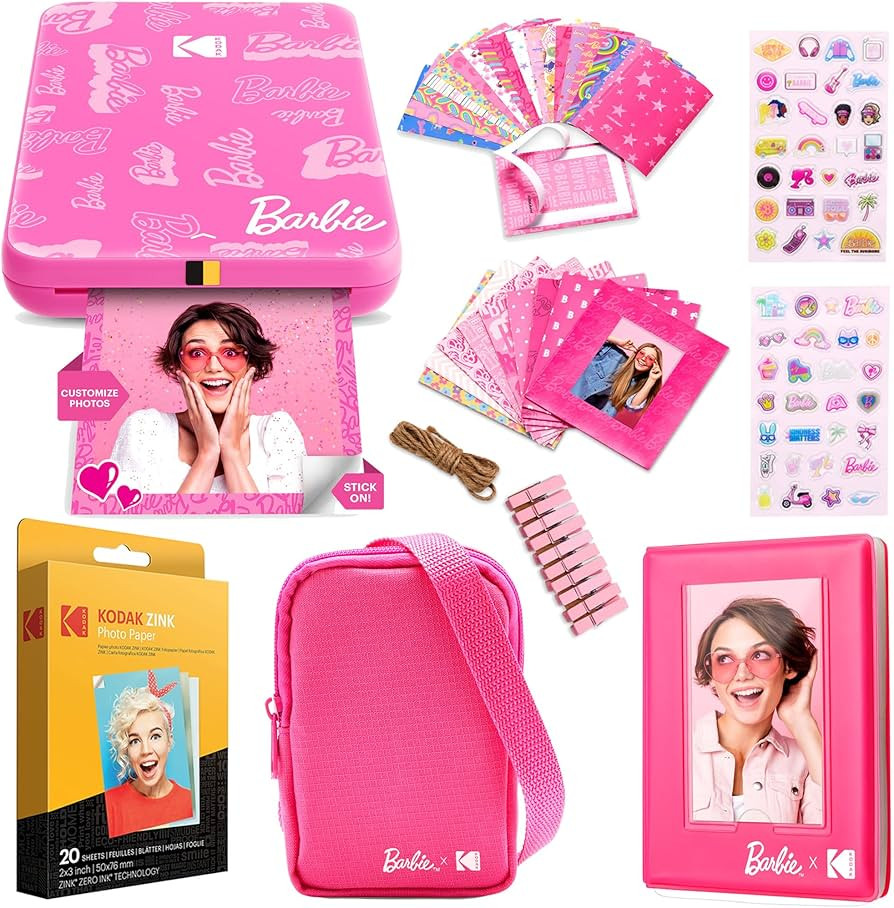 KODAK x Barbie Step Slim Wireless Instant Portable Photo Mobile Printer Gift Bundle (Signature St... | Amazon (US)