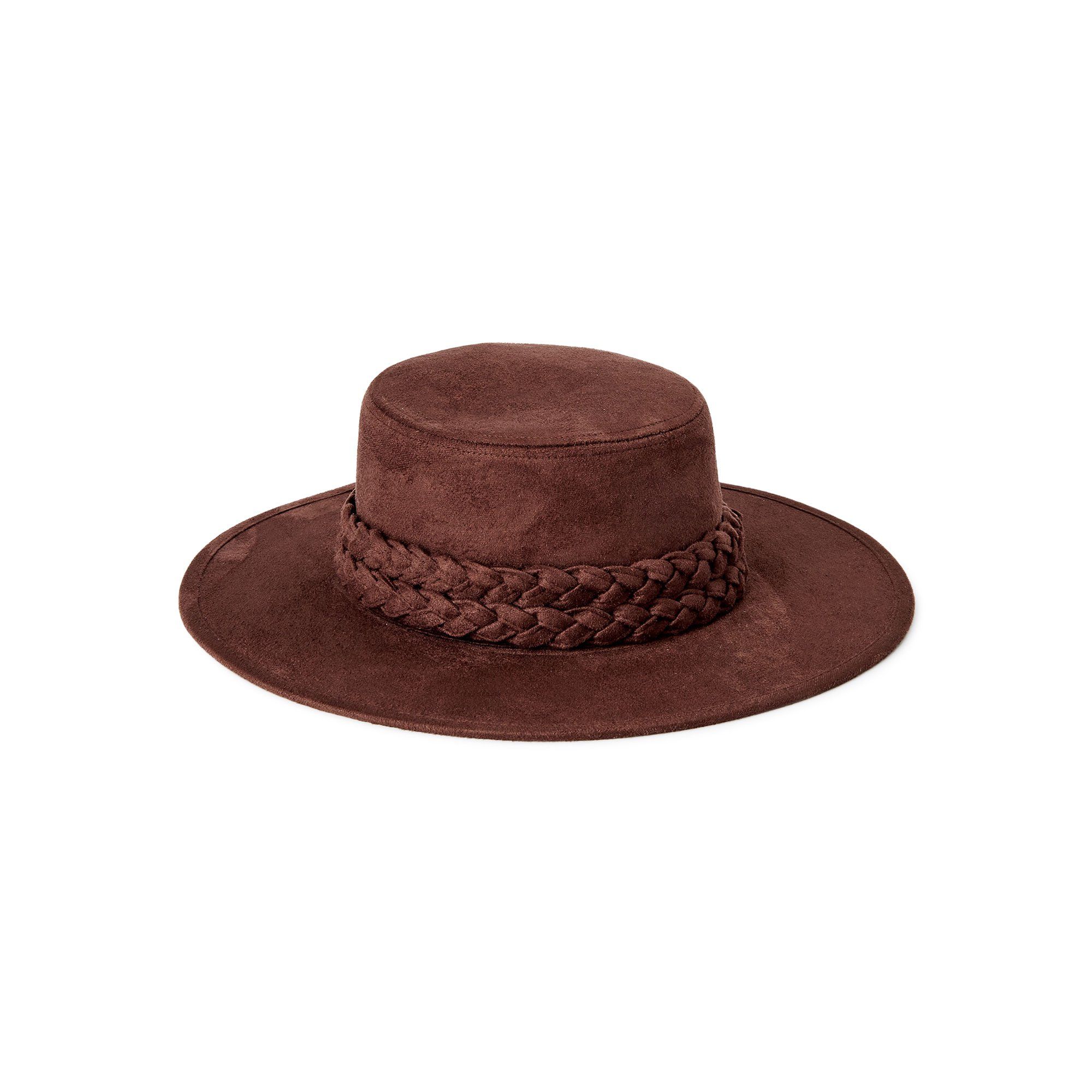Time and Tru Boater Hat with Braid | Walmart (US)