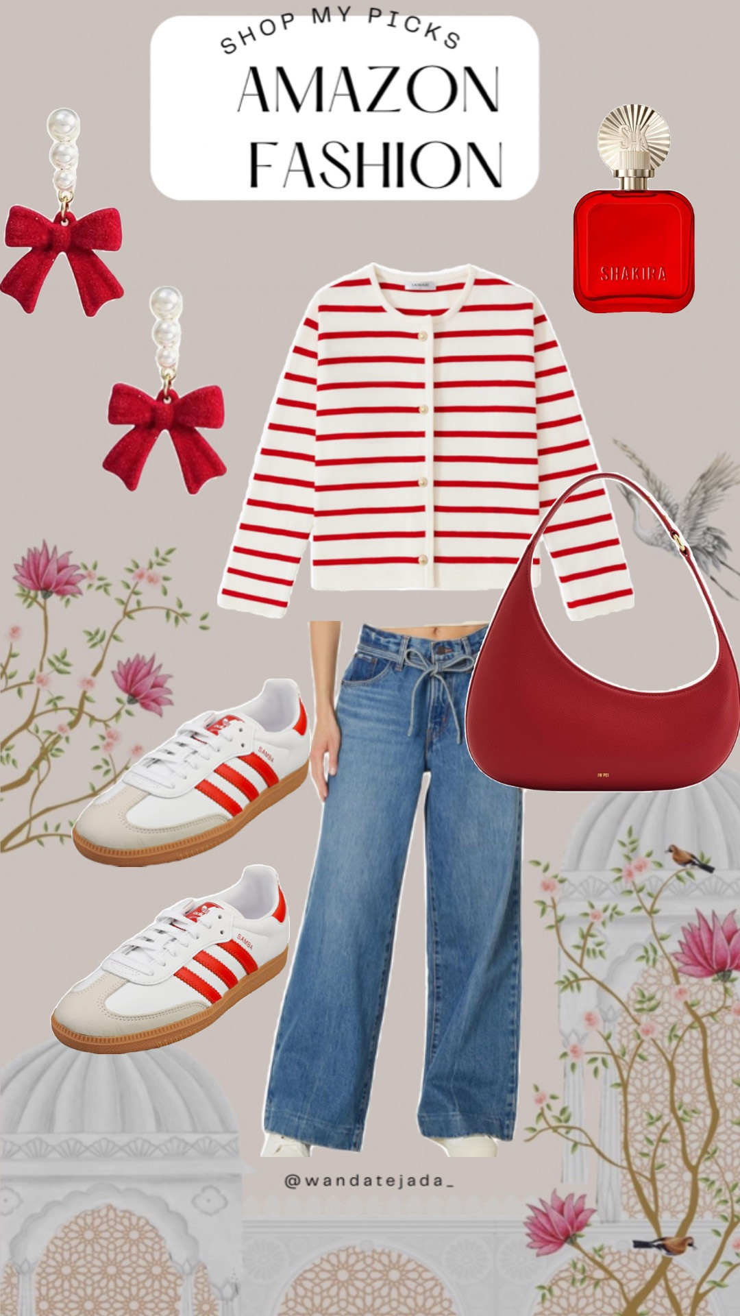 Bow Earrings for Women Red Ball Bow Earrings Pearl Bow Drop Earrings Anniversary Chrsitmas Valentine's Jewelry Holiday Gift for Women | Amazon (US)