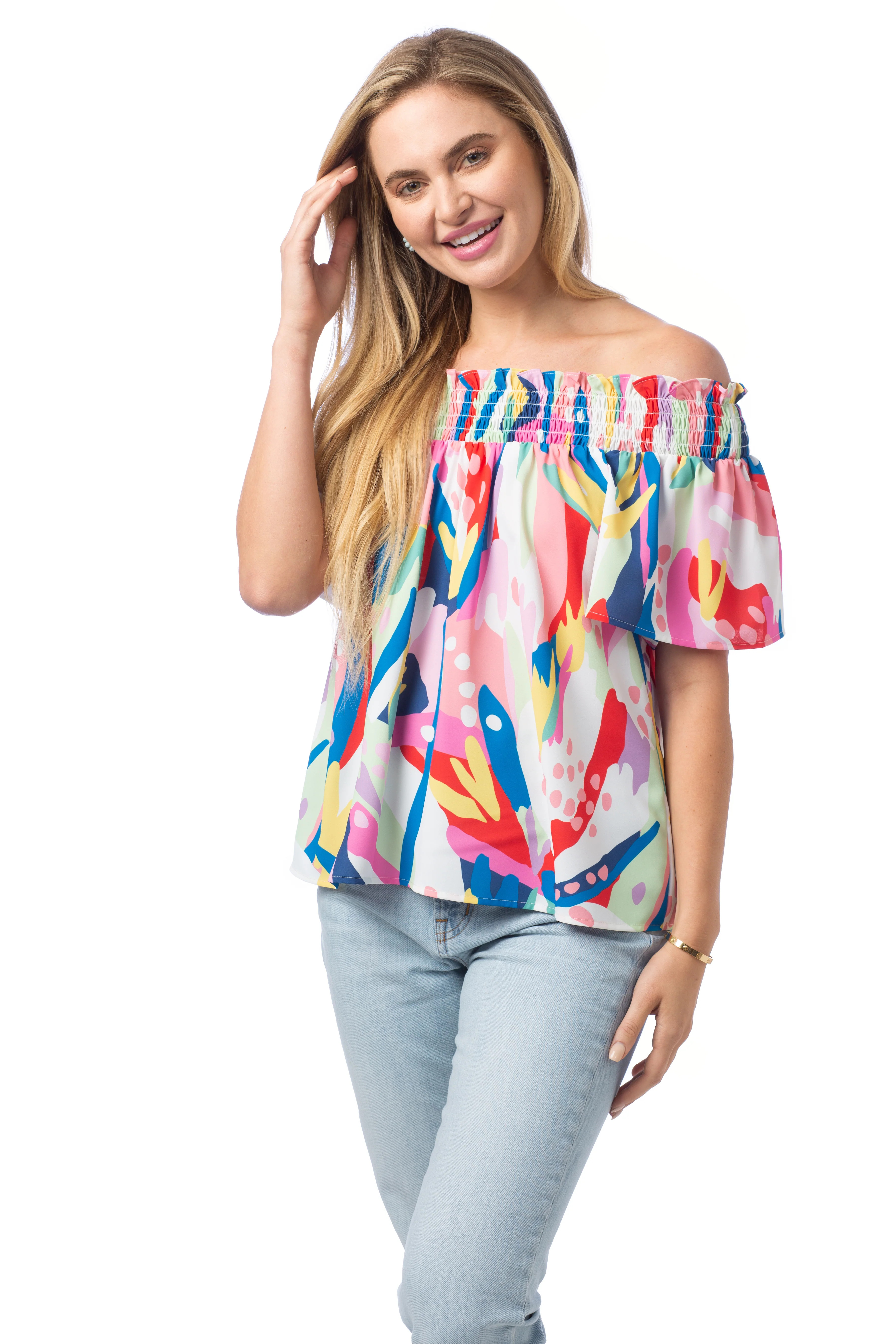 Loretta Top- in Key West | CROSBY by Mollie Burch