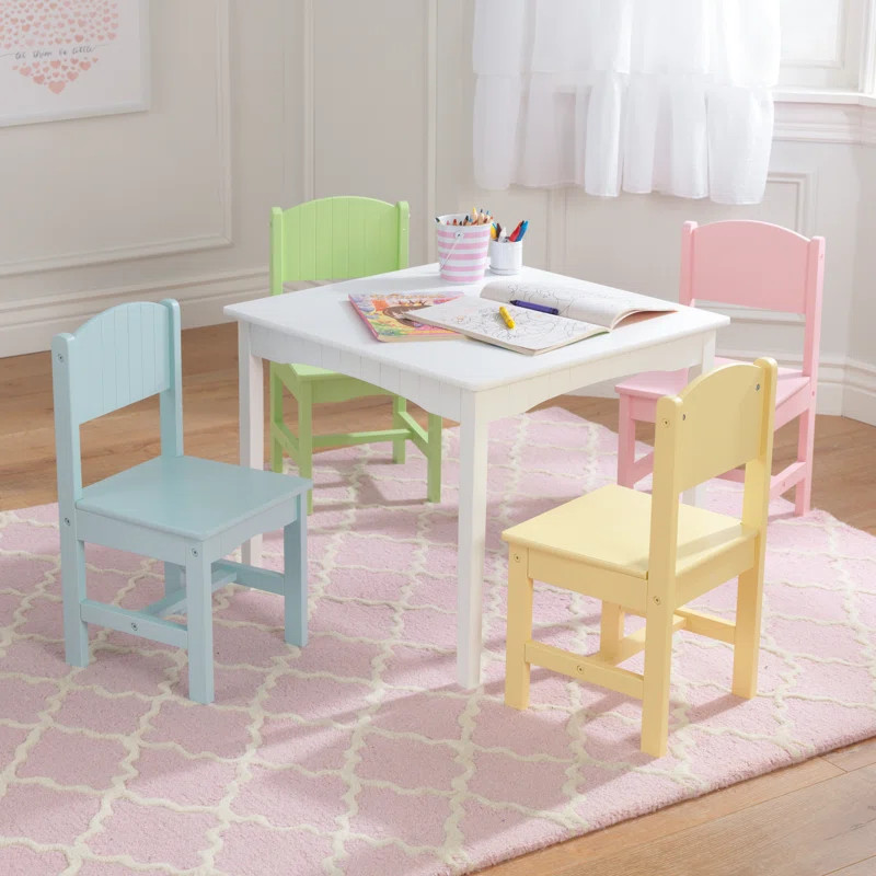 Nantucket Kids 5 Piece Writing Table and Chair Set | Wayfair North America