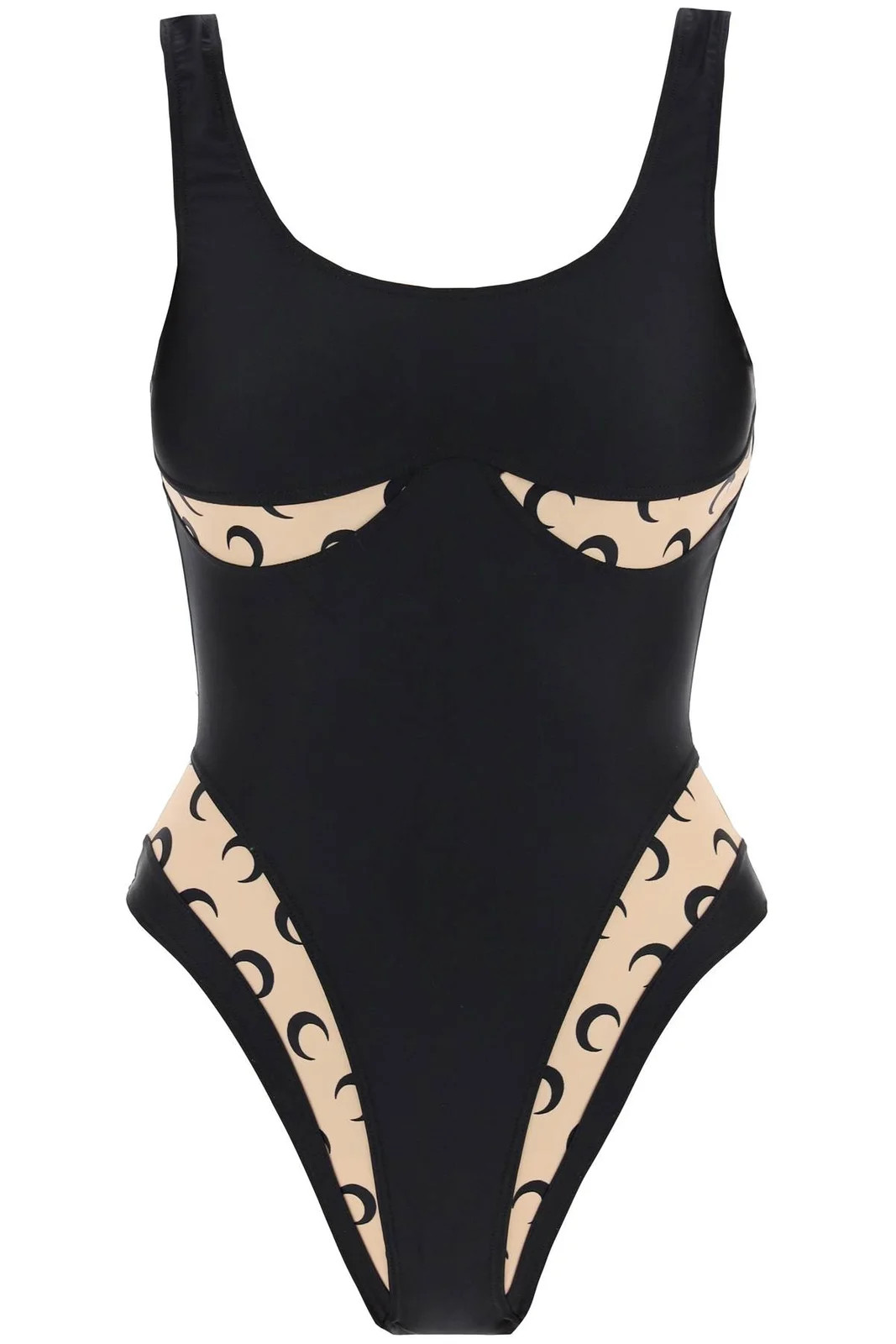 Marine Serre Moon Printed One-Piece Swimsuit | Cettire Global