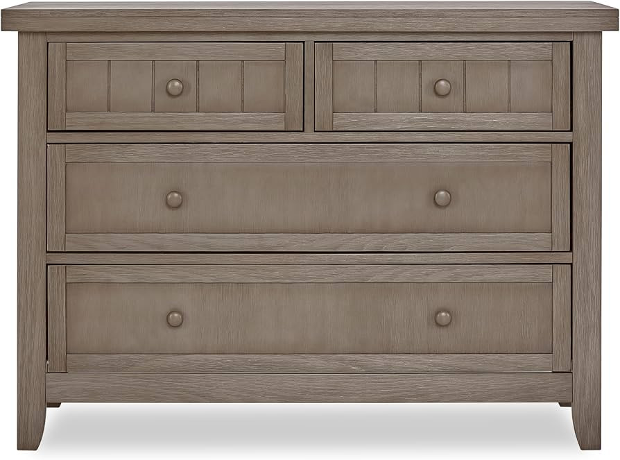 Maple Double Dresser I Kids Bedroom Dresser I Four Drawers Dresser I Farmhouse Modern, Oak Grey | Amazon (US)