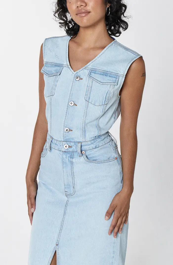 Wyatt Twin Flame Denim Maxi Dress | Nordstrom