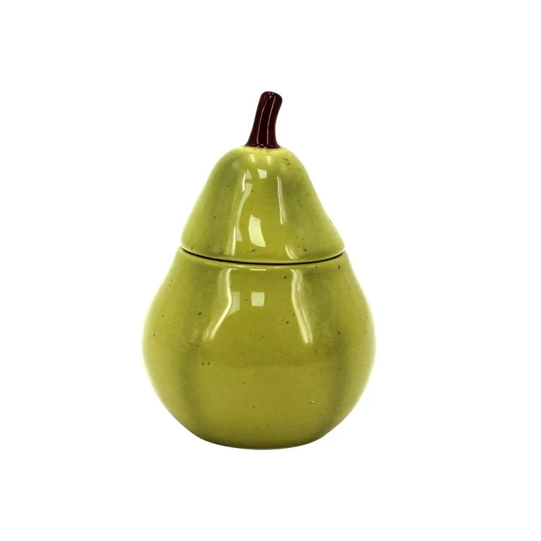 Better Homes & Gardens 1-Wick Ceramic Figural Candle, Pear and Clover, 6 oz | Walmart (US)