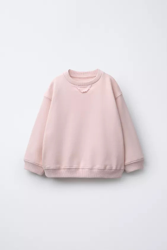WAFFLE DETAIL SWEATSHIRT | Zara US