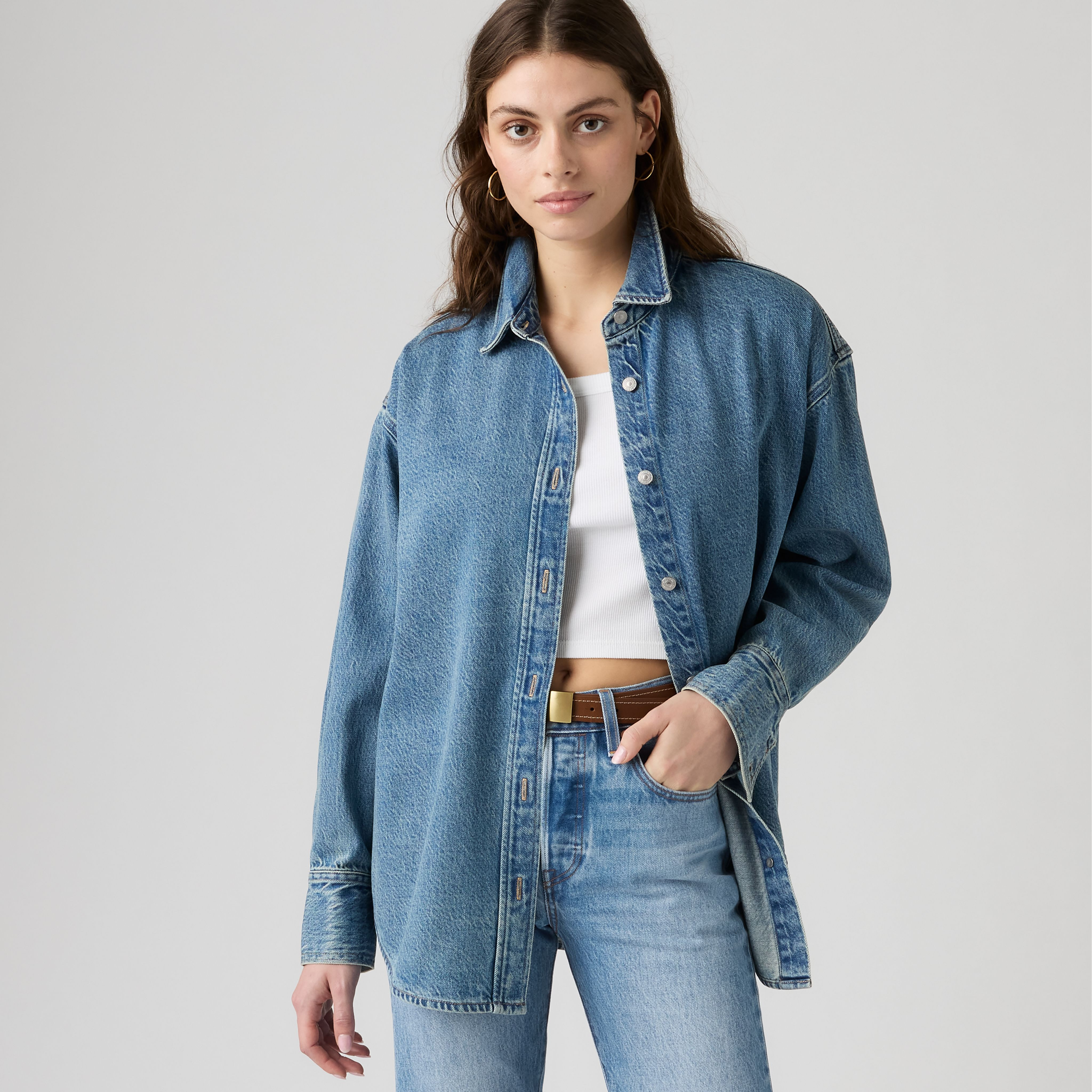 Levi's Jordan Denim Button Down Shirt - Women's S | Levi's US