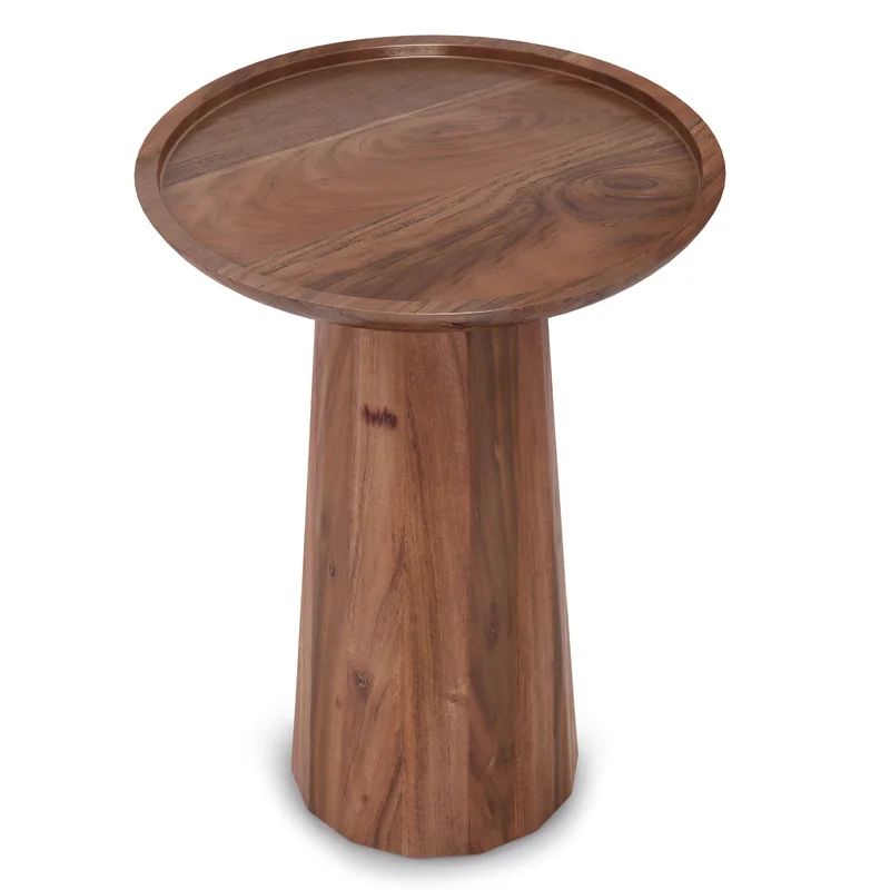 Dovercourt Solid Wood Tray Top Pedestal End Table | Wayfair Professional