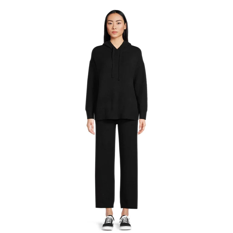 Time and Tru Women's and Women’s Plus Sweater Hoodie and Pants Set, Sizes XS-4X | Walmart (US)