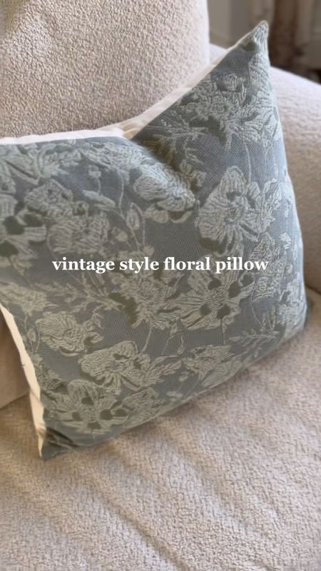 This vintage style stitched front floral pillow from Amazon is such a high quality piece for the price!  There’s a mocha beige color as well that would work in with any other pillows on your sofa!  Definitely recommend for Spring!  #pillow #throwpillow #homedecor #springdecor #vintagehome #vintagestyle

#LTKhome #LTKSeasonal