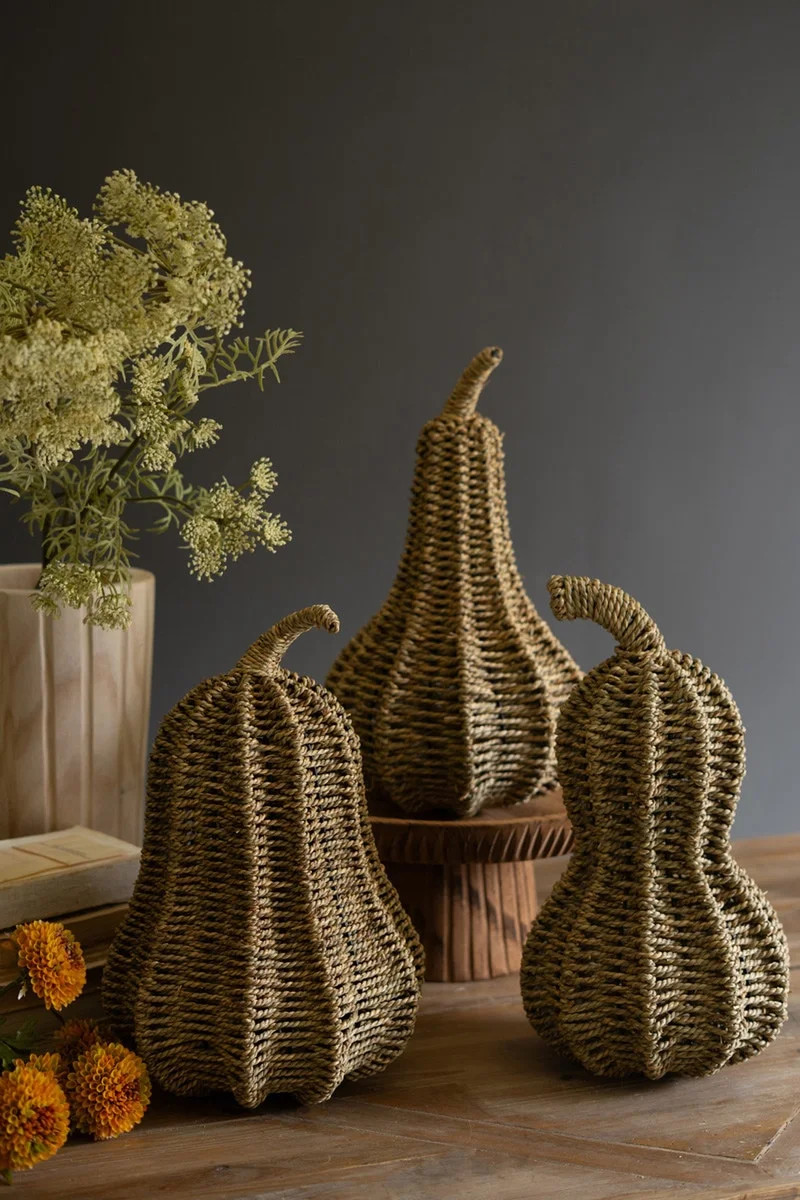 Decorative Vine Gourds \u2013 16"H Handcrafted Set of 3 | Wayfair North America