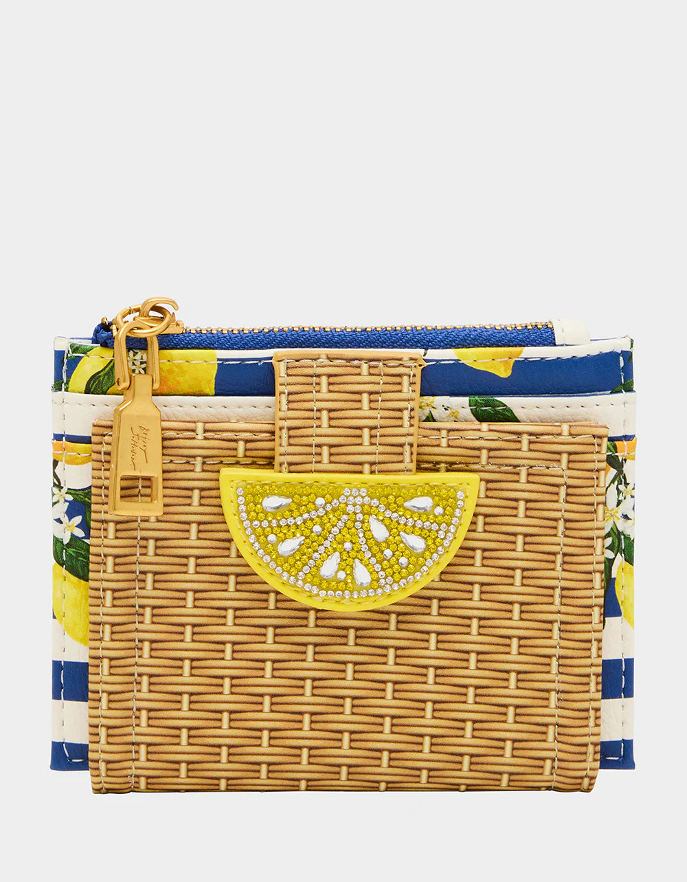 ZEST FOR LIFE WALLET NATURAL Bifold Lemon Women's Wallet | Betsey Johnson