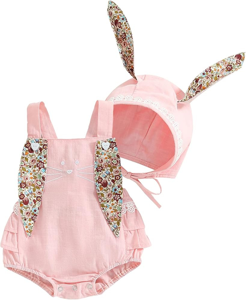 Baby and Toddler Girl Easter Outfit Bunny Romper/Dress Tulle Sleeveless Spark Sequin Tutu Dresses... | Amazon (US)