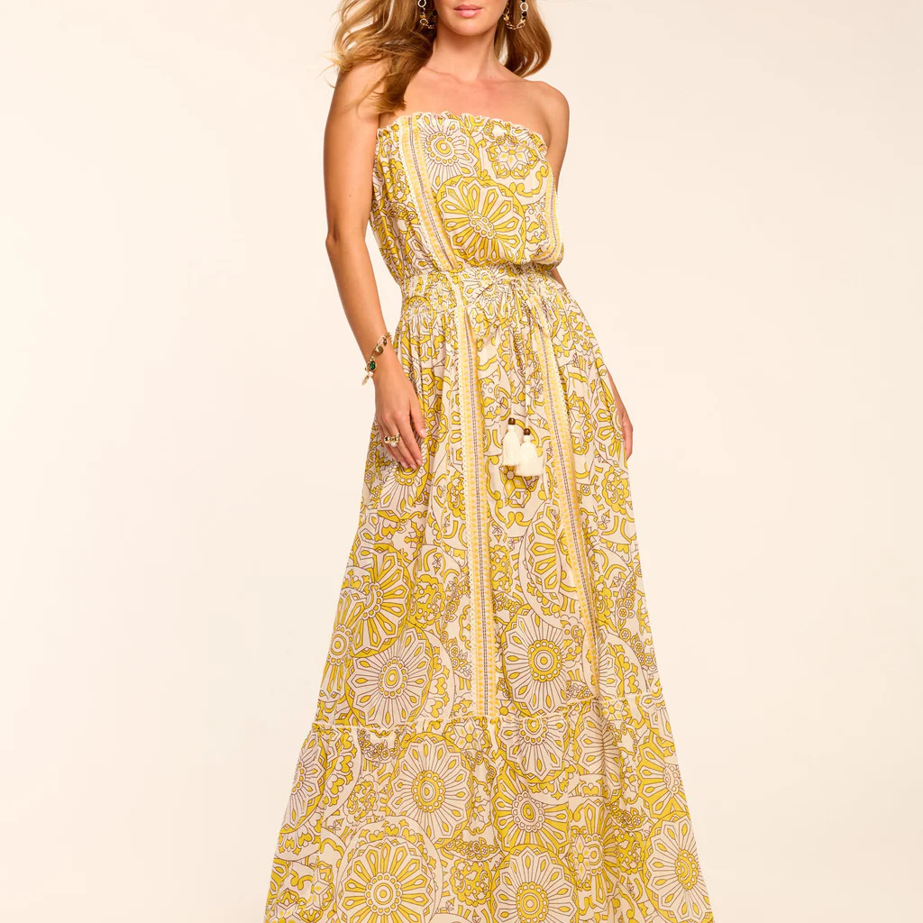 Nadine Cotton Strapless Coverup Maxi Dress | Ramy Brook