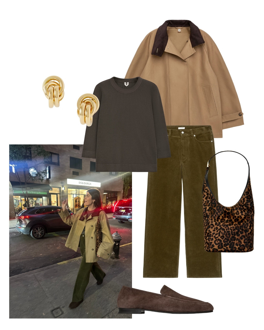 New York in autumnal outfits - I wore these corduroy trousers almost the entire trip, as well as this leopard print bag

#LTKstyletip #LTKautumn