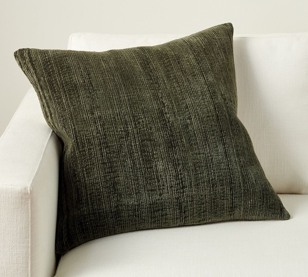 Textured Chenille Pillow | Pottery Barn (US)