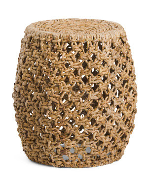 20in Rattan Weave Stool | TJ Maxx