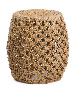 20in Rattan Weave Stool | TJ Maxx