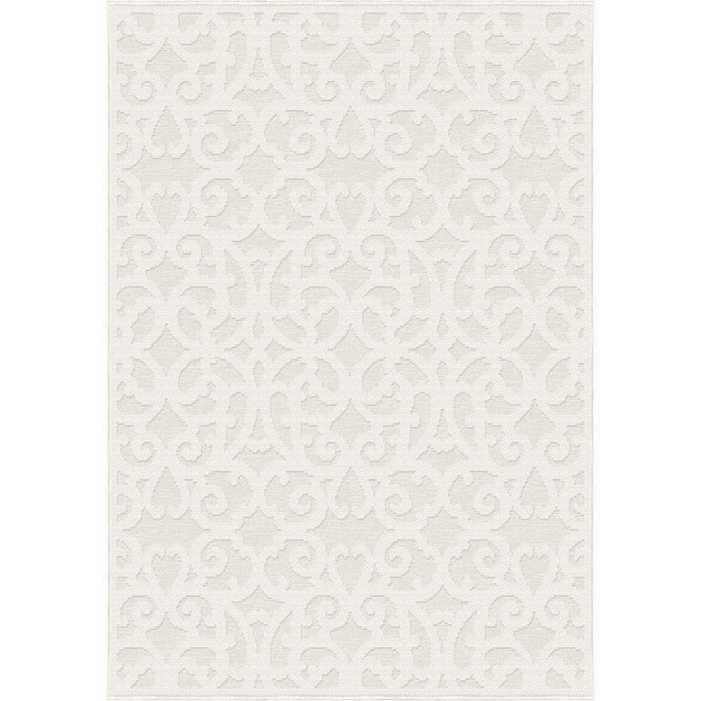 My Texas House Arlington, Reversible, Indoor/Outdoor Woven Area Rug, Off-White, 7'9" x 10'10" | Walmart (US)
