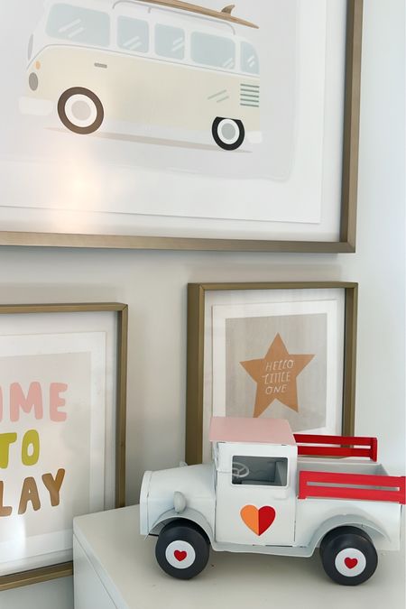 Valentines playroom decor // this exact truck is old, but linking similar + gallery wall in our boy’s playroom // 

#LTKSeasonal #LTKhome #LTKkids
