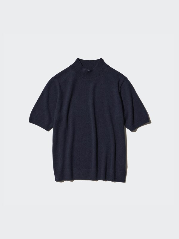 Cashmere Sweater | Mock Neck | Half-Sleeve | UNIQLO (US)