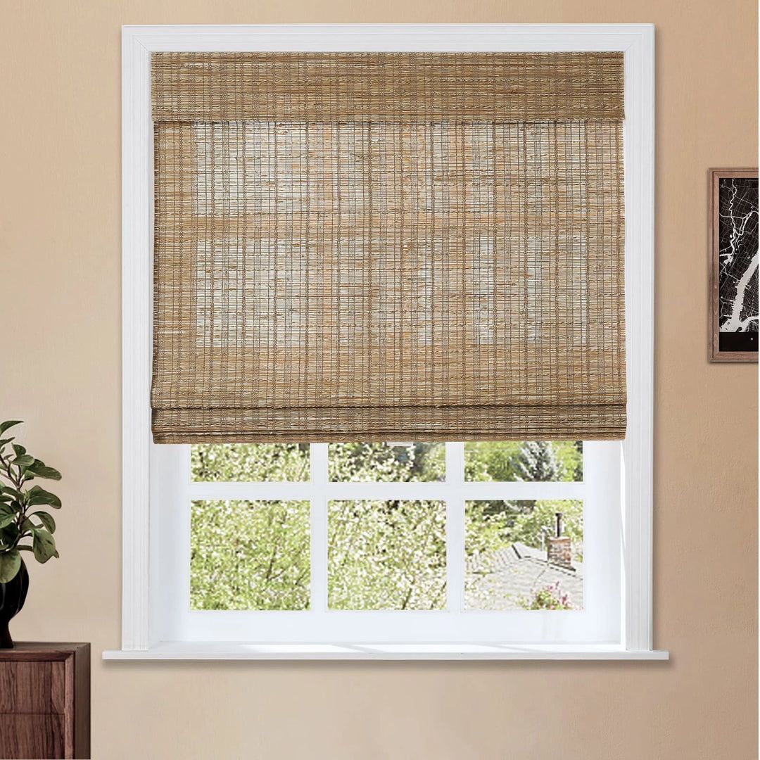 Natural Jute Bamboo Woven Shade - Cinnamon | TWOPAGES