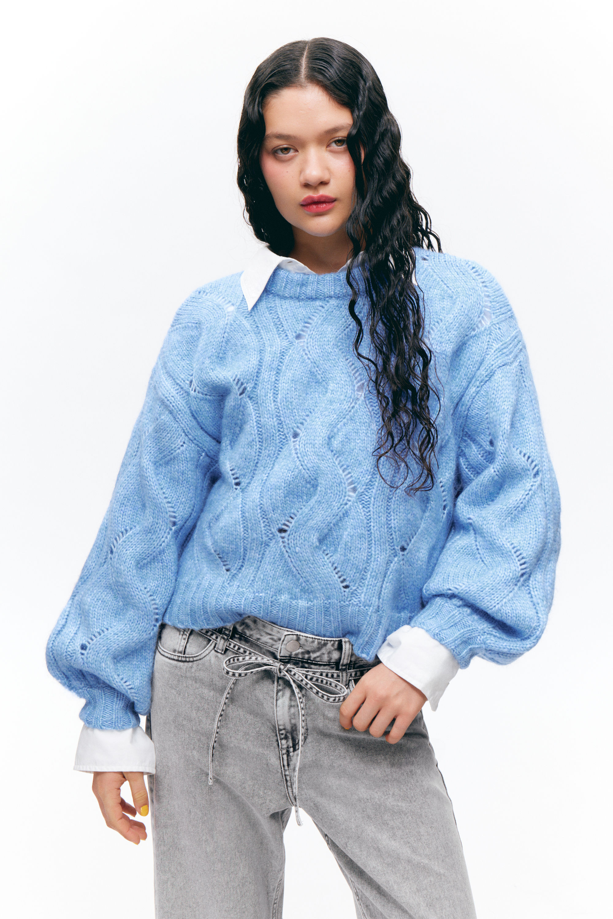 Kurzer Zopfstrickpullover | Monki (DE)