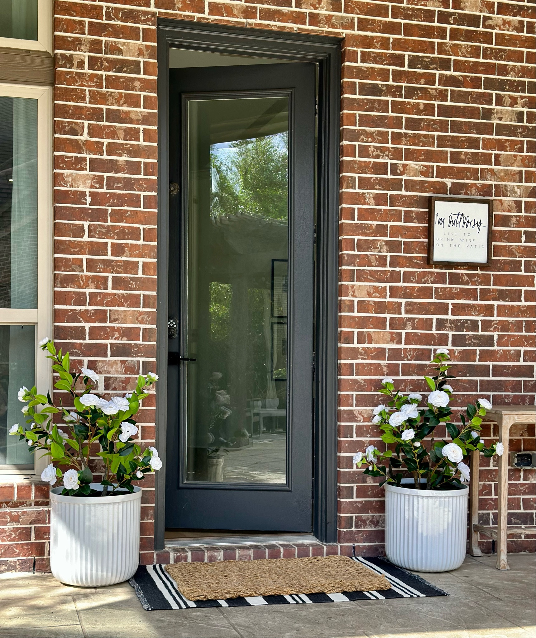 PLANTERS | These white planters are perfect to brighten up the patio! I filled with a realistic flowering plant to pop even more!

Trick: choose deliver today option, it showed out of stock at my nearby stores but was available to deliver next day!

Walmart planter
Patio decor
Planter
White planter


#LTKhome