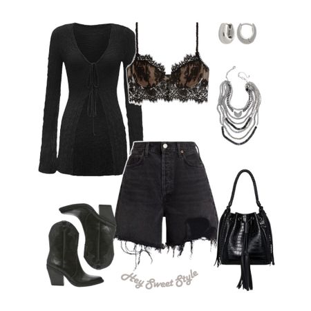 Black monochromatic coastal cowgirl outfit 🖤🌾

#LTKFind #LTKstyletip #LTKFestival