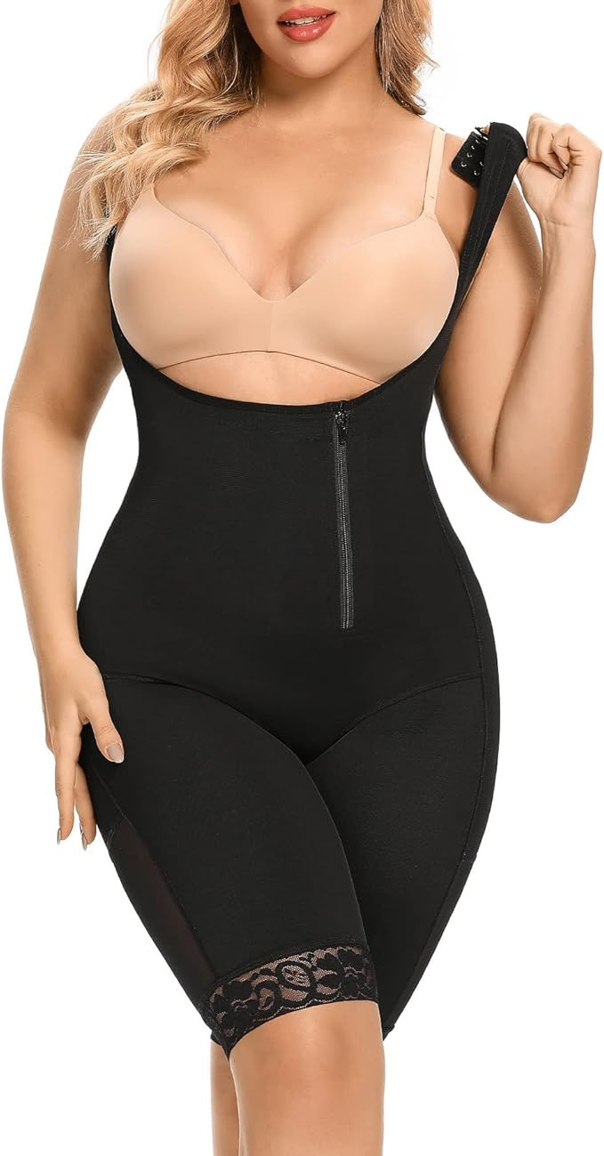 EESIM Women's Plus Size Full Body Shaper Open-Bust Slimmer Seamless Tummy Control Shapewear Bodys... | Amazon (US)