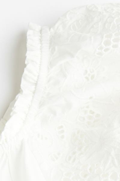 Vestido off-the-shoulder de algodón | H&M (FR, IT, ES, PT, BE)