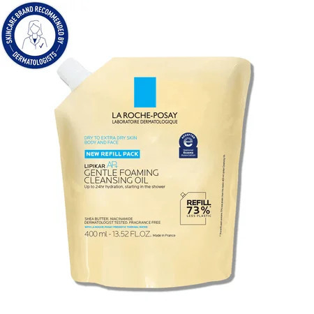 La Roche-Posay Lipikar AP+ Gentle Foaming Cleansing Oil 13.52 fl oz | Walmart (US)