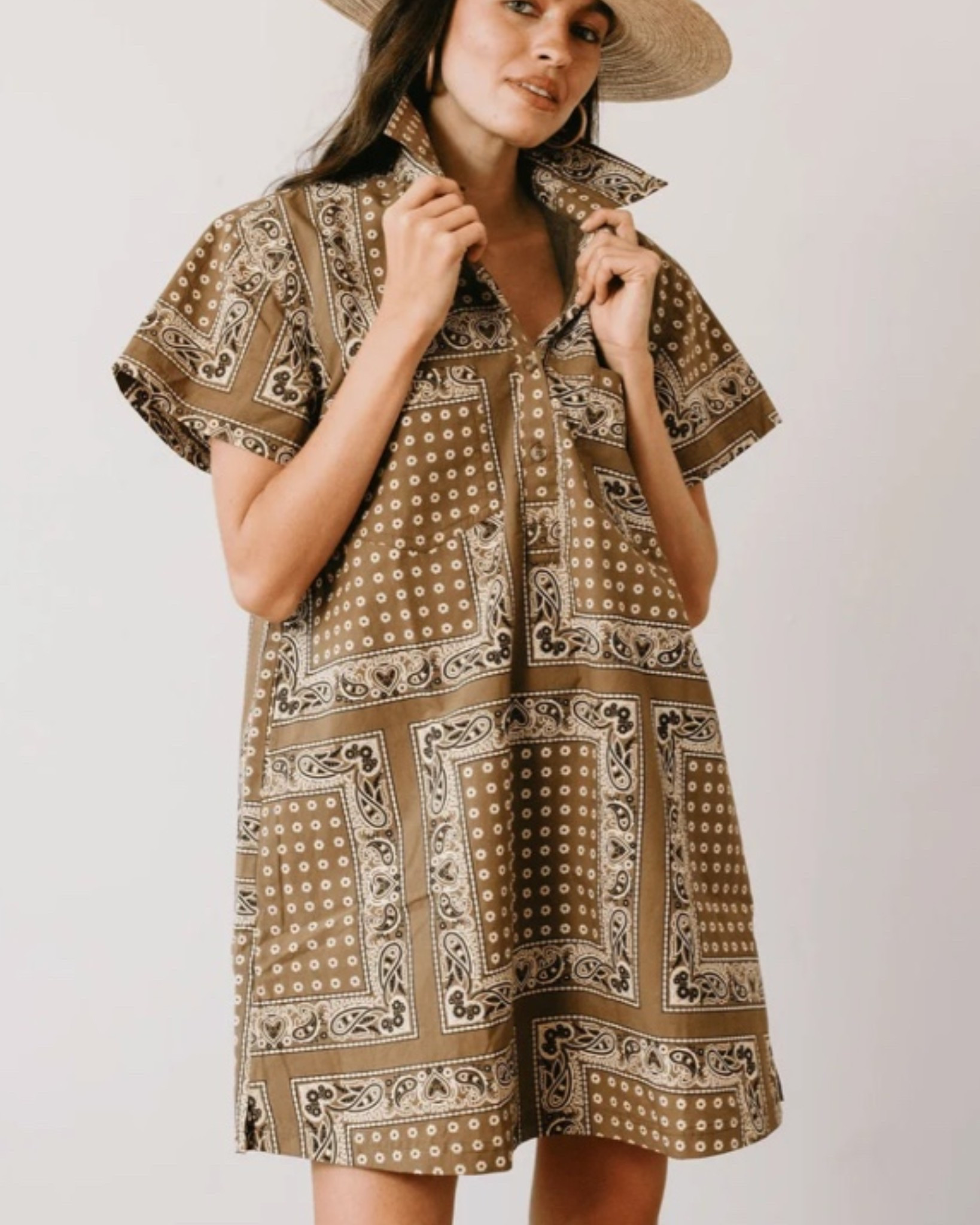 Bandana print dress!