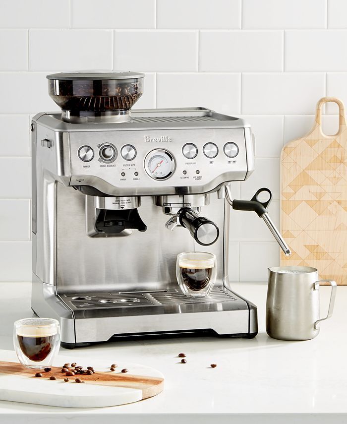 Breville BES870XL The Barista Express Espresso Maker & Reviews - Coffee Makers - Kitchen - Macy's | Macys (US)
