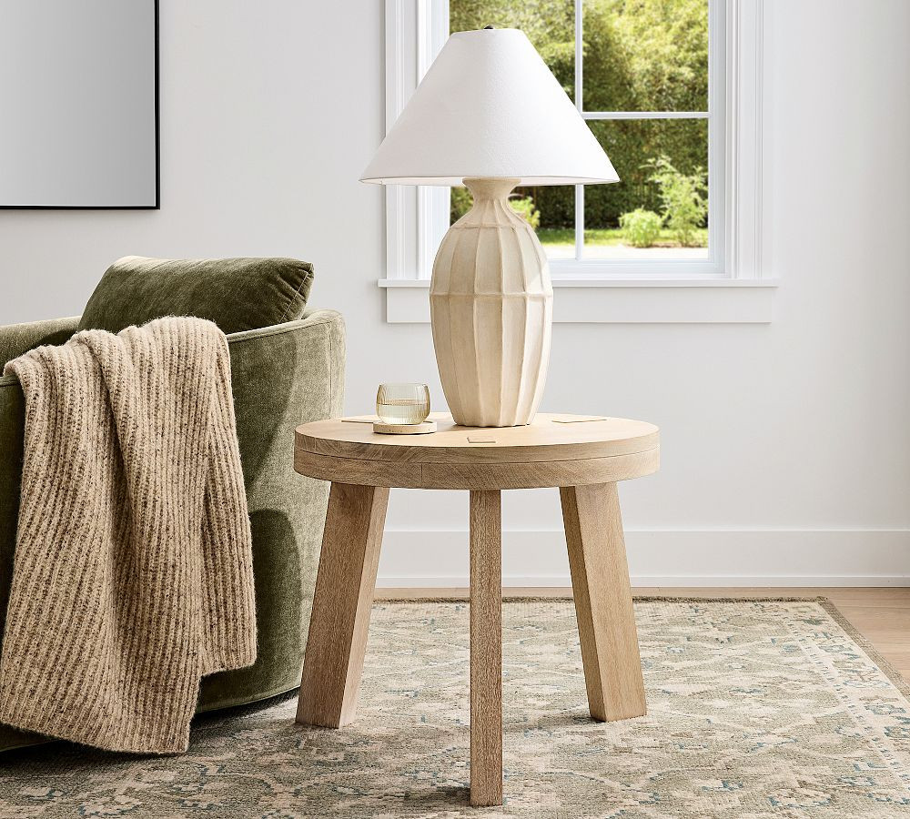Seaview Round Side Table (24") | Pottery Barn (US)