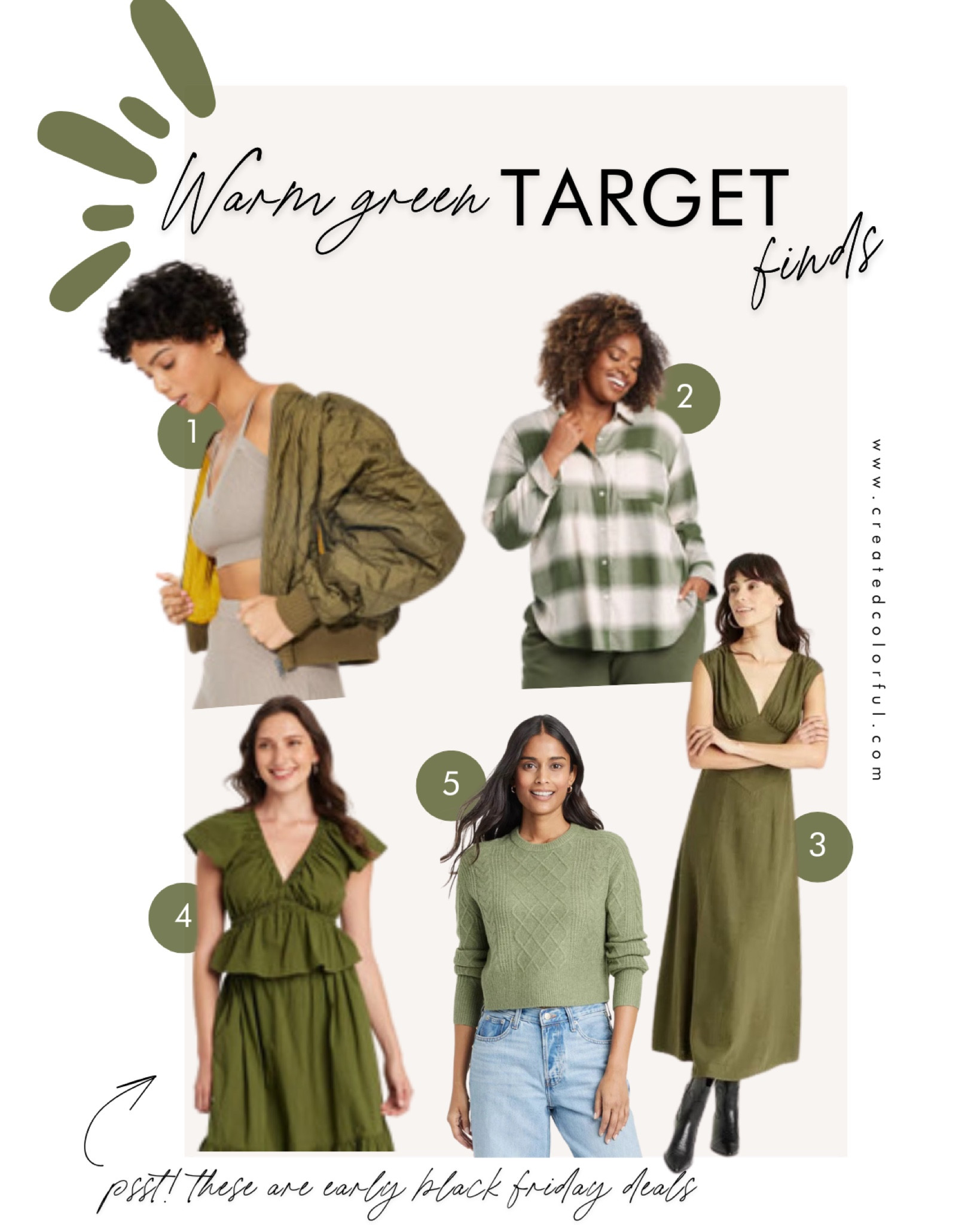 It’s Fall and you know what that means? Green is EVERYWHERE… but have you spotted your best green?

These greens were made for warm palettes! You can get them now during Target’s early Black Friday sale! 

#createdcolorful

#LTKHoliday #LTKSeasonal #LTKFindsUnder100