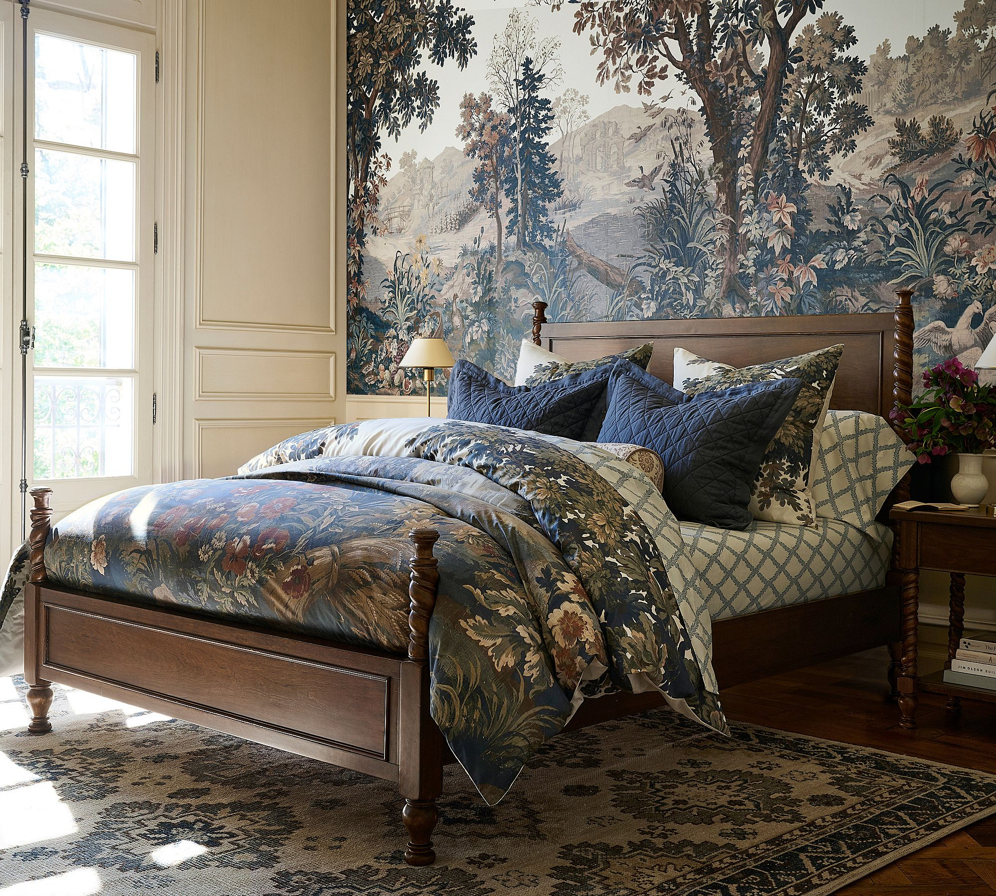 Pottery Barn finds that make the whole bedroom feel instantly more elevated 🍂🤎 Loving this rich, cozy mix of scenic bedding, deep blue layers, warm wood tones, and that gorgeous vintage-inspired look. It feels timeless, luxurious, and so perfect for a fall bedroom refresh without going overboard on seasonal decor. Such a dreamy setup for anyone who loves cozy traditional style with an expensive, collected feel.

#PotteryBarn #PotteryBarnFinds #PotteryBarnStyle #FallBedroom #FallBedroomDecor #BedroomRefresh #CozyBedroom #LuxuryBedroom #BedroomInspo #FallHomeDecor #CozyHome #TraditionalHome #ClassicInteriors #DesignerBedroom #BeddingInspo #FallBedding #HomeDecorFinds #BedroomDecorIdeas #InteriorInspo #AutumnHome #WarmAndCozy #HomeInspiration #LTKHome #LTKFinds #FallHomeInspo 

 #LTKSeasonal #LTKHome #LTKSaleAlert